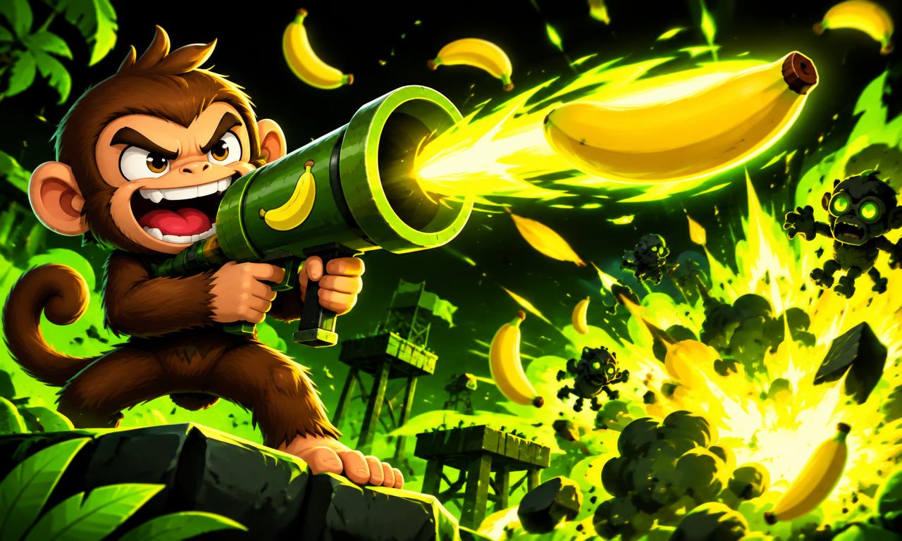 Banana Bazooka Bonanza key art